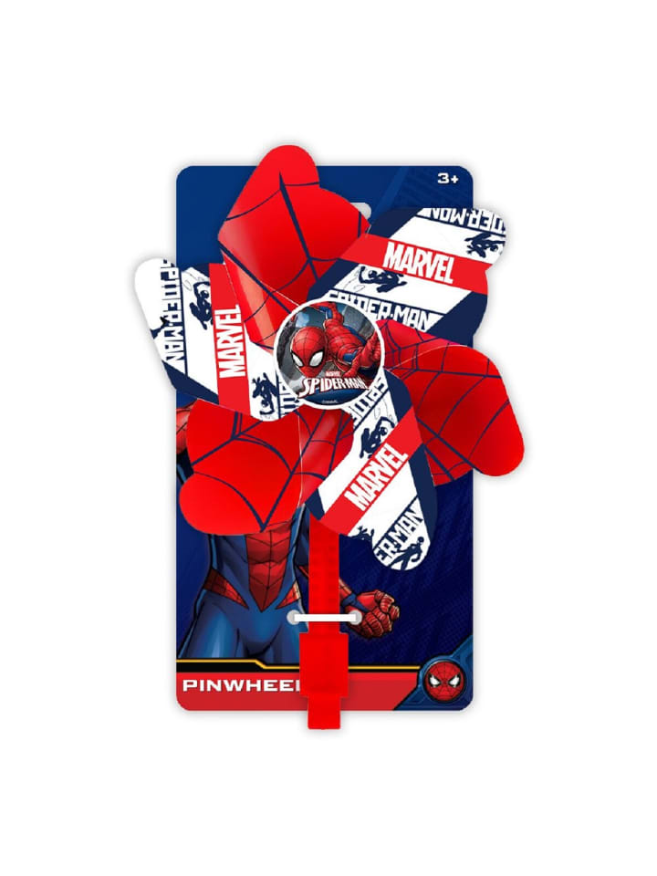 Spiderman Spider-Man Windmühle für Fahrrad Superhelden-Design im Wind in rot günstig kaufen 7 cm