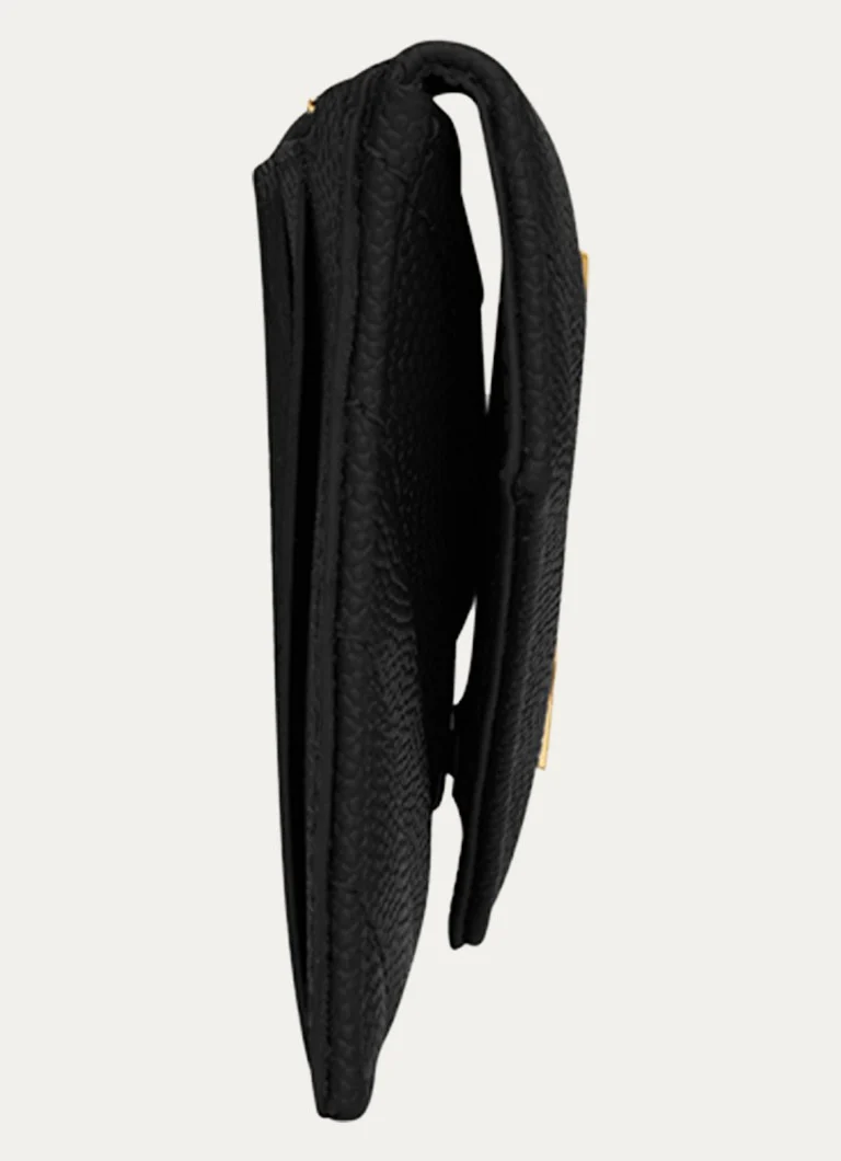 Θήκη για κάρτες από δέρμα μοσχαριού Saint Laurent Zip Fragments