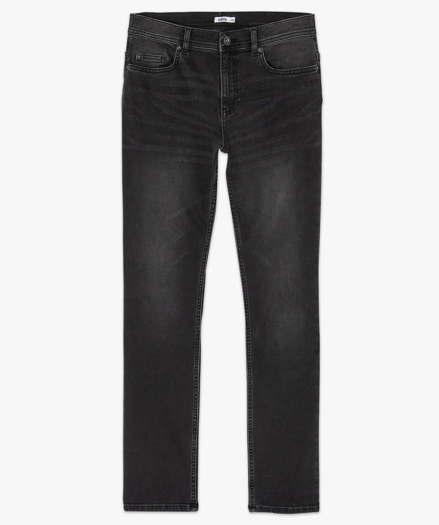 Jean homme coupe Straight légèrement délavé stone | GEMO