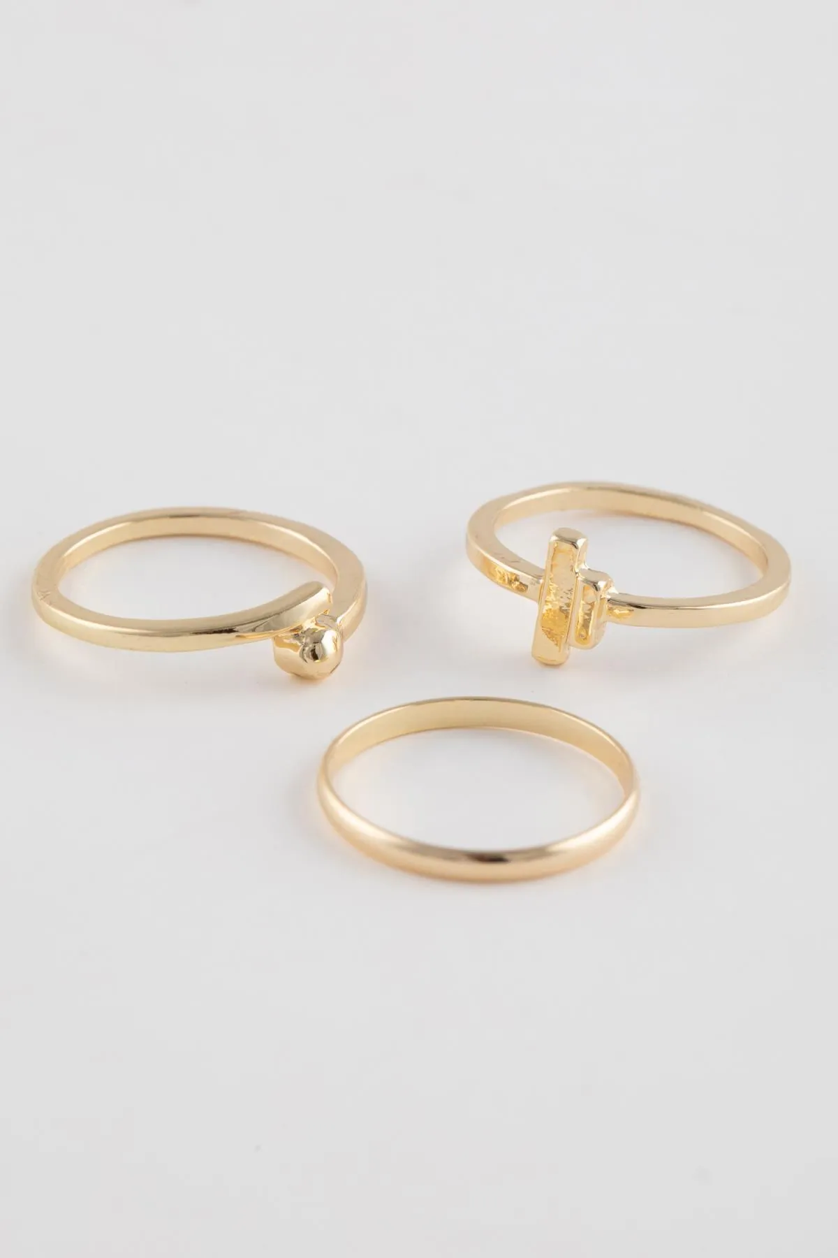 DeFacto  7-teiliger Goldring für Damen C4627axns
