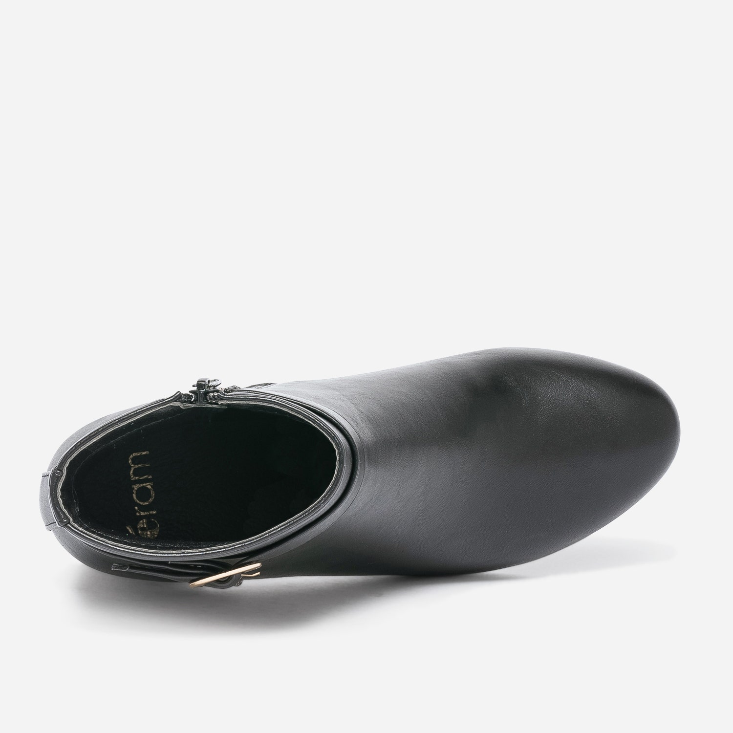 Boots noir avec biais pied-de-poule