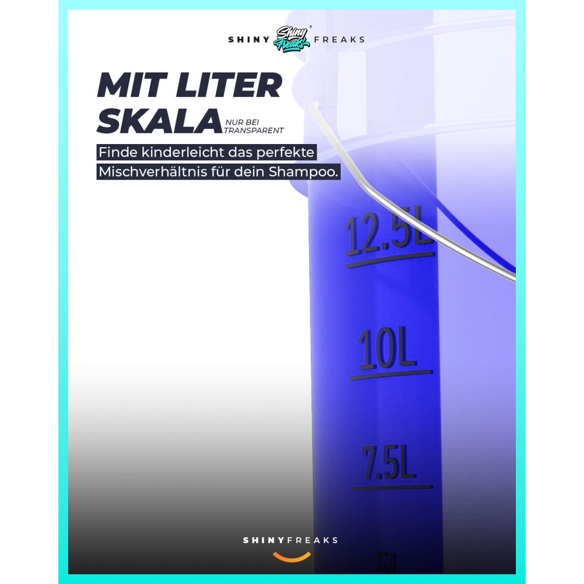 chemicalworkz Performance Buckets Wascheimer 5GAL Blau Transparent