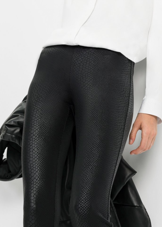 Lederimitat-Leggings