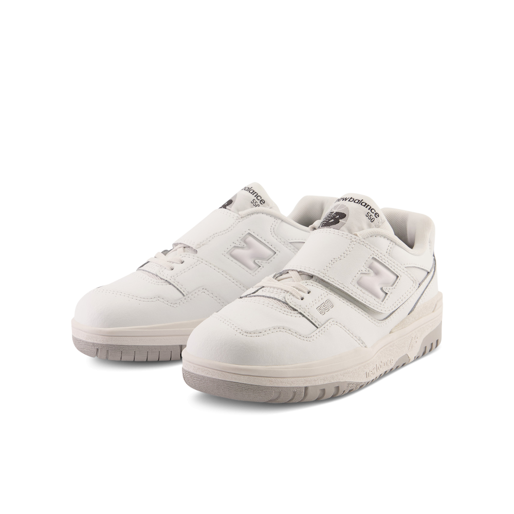 New Balance 550 Bungee Lace Strap Little Kid PHB550PB / weiss