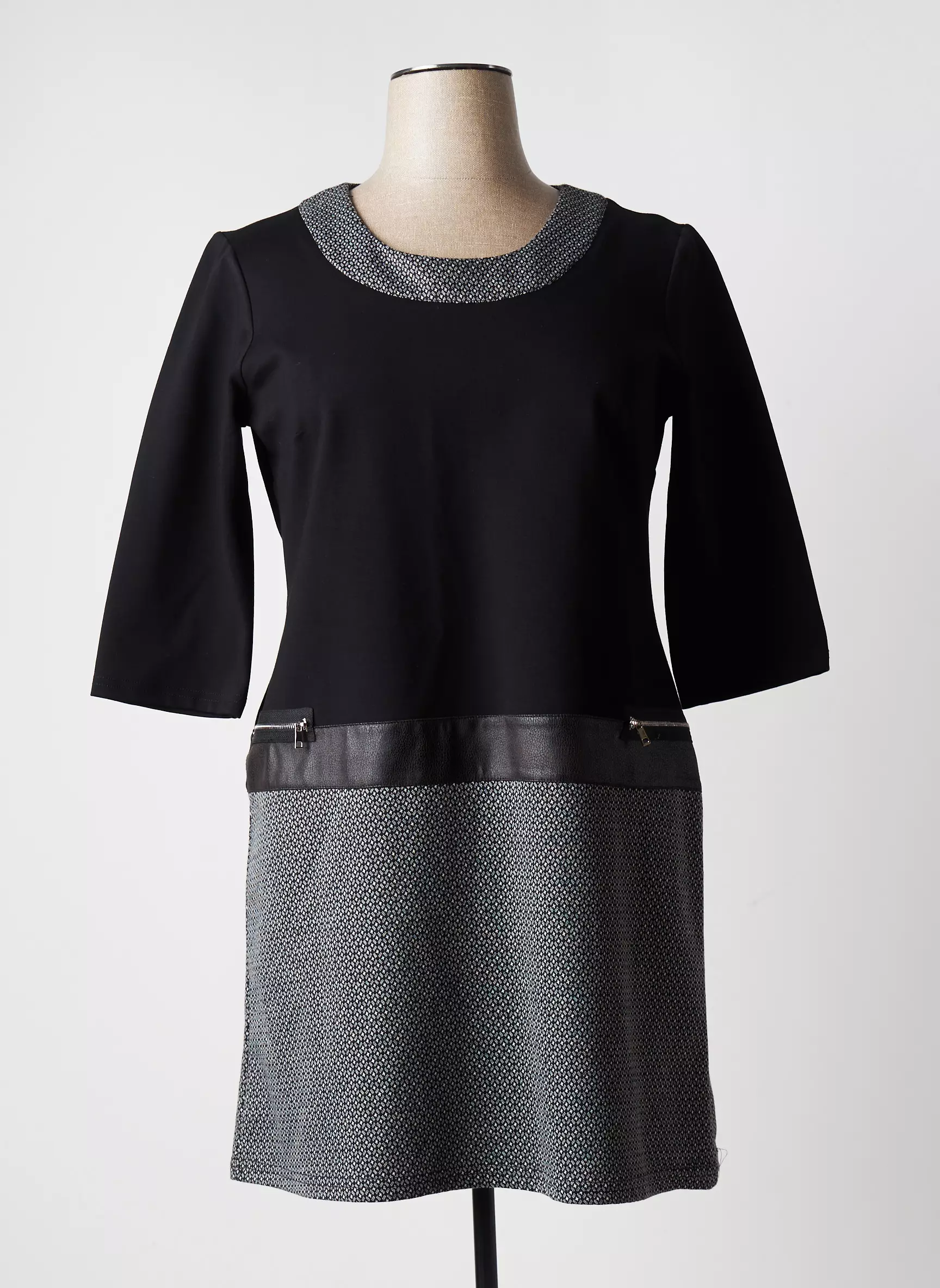 Halogene Robes Mi Longues Femme couleur noir