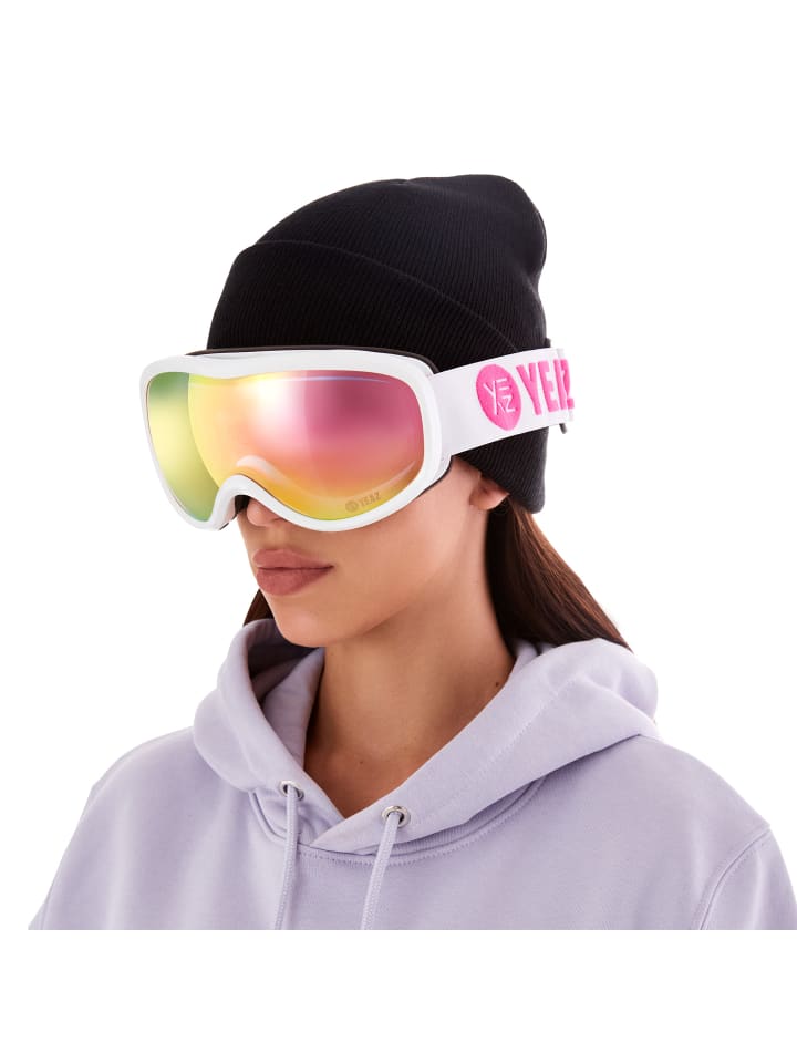 YEAZ STEEZE Ski- und Snowboard-Brille pink/weiss in weiß günstig kaufen onesize