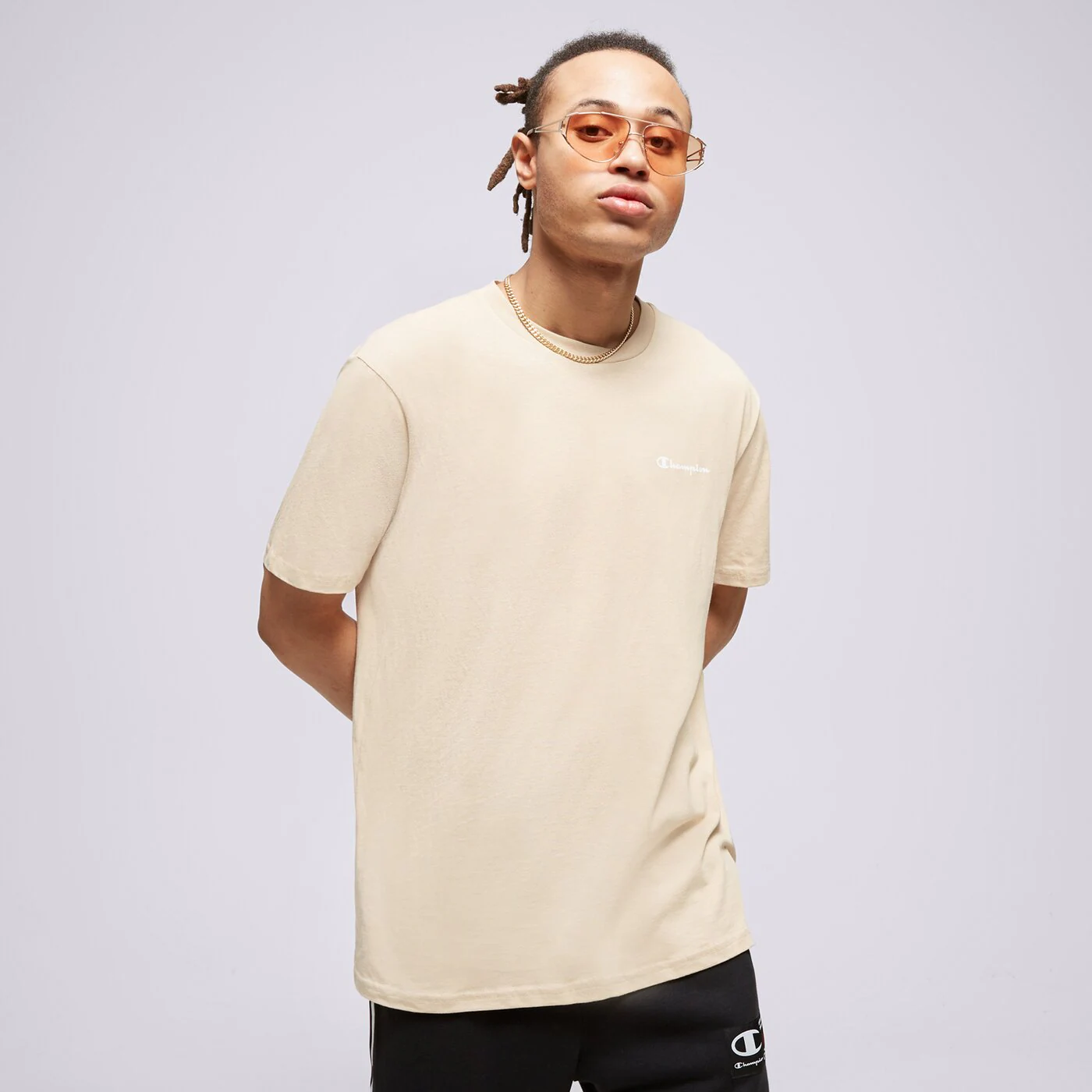 CHAMPION T-SHIRT CREWNECK T-SHIRT Beige