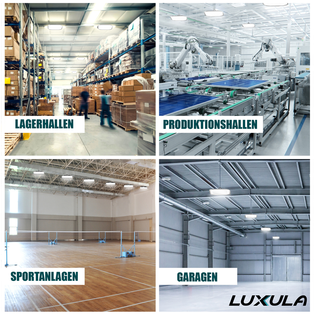 LUXULA LED-HighBay, quadratisch, 100 W