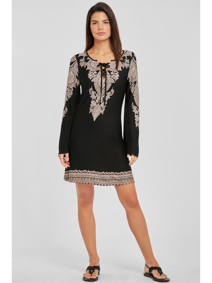 LASCANA Jerseykleid in schwarz-bedruckt günstig kaufen
