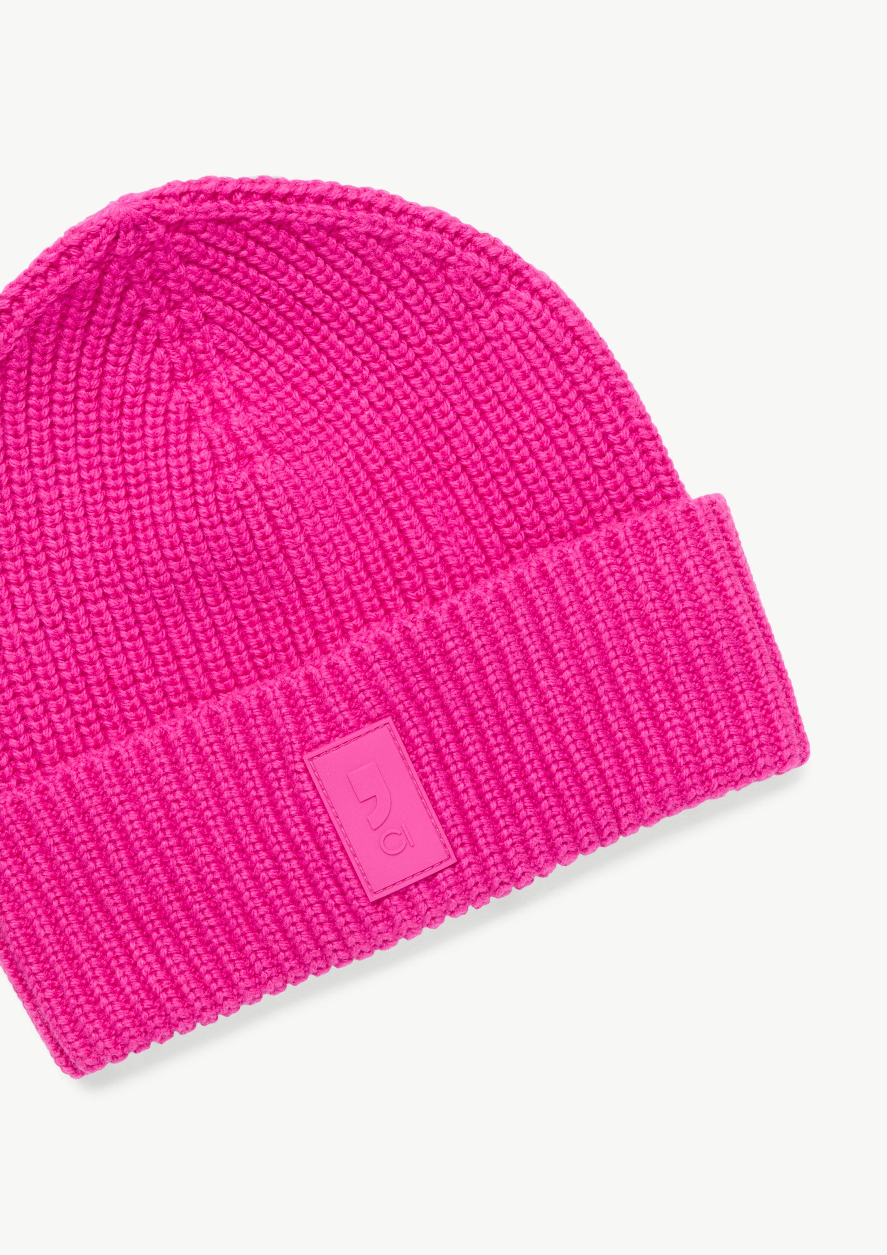Mütze mit Label-Patch - pink