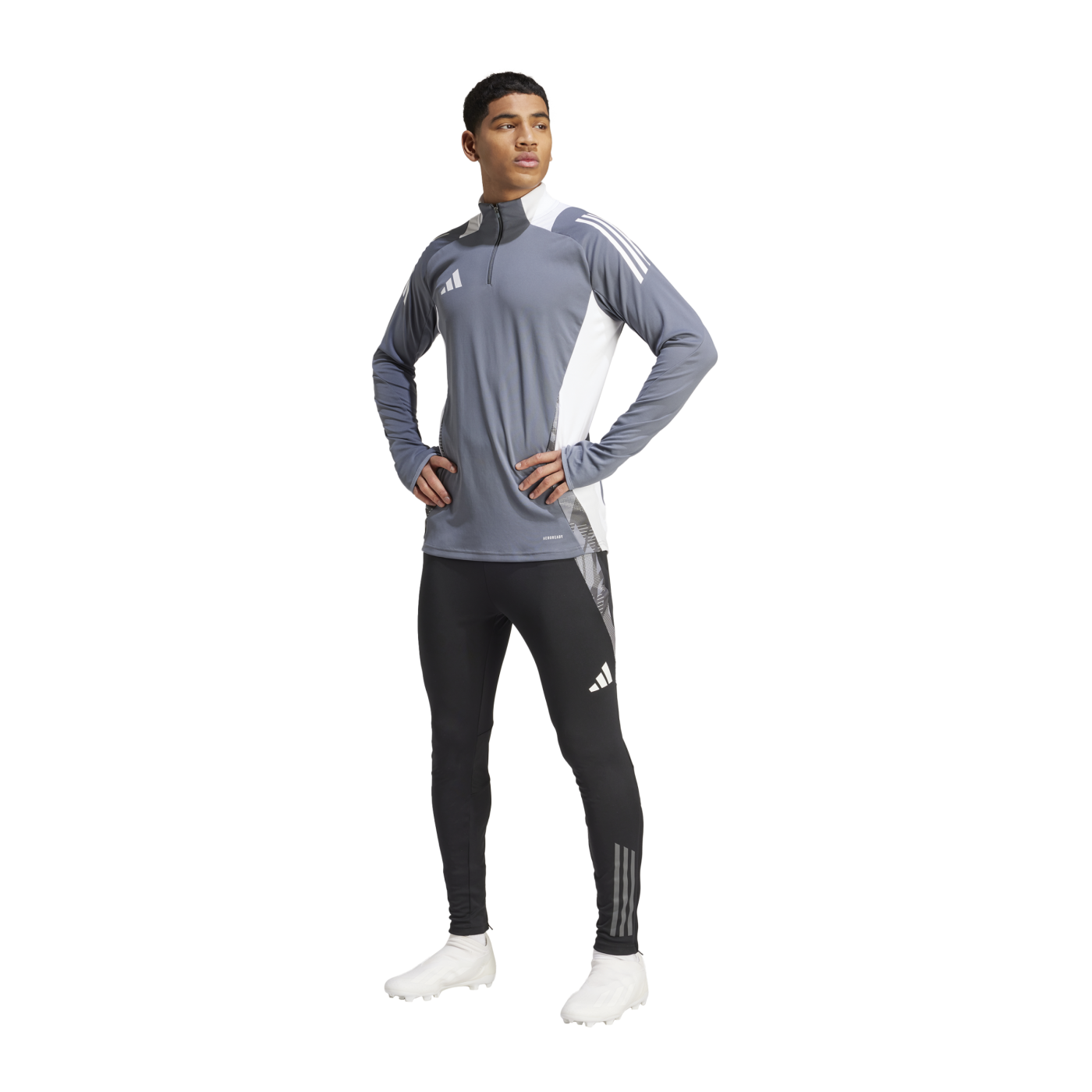 adidas Tiro 24 Competition Trainingstop Grau Weiss