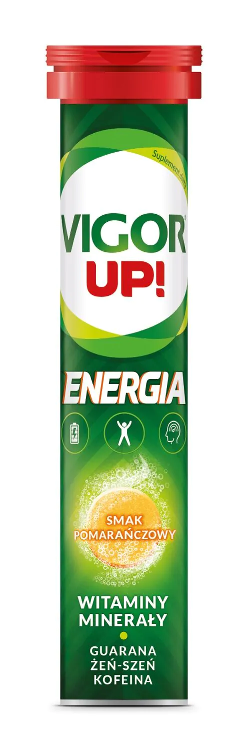 Vigor Up! Šumeće tablete za energiju, okus narandže