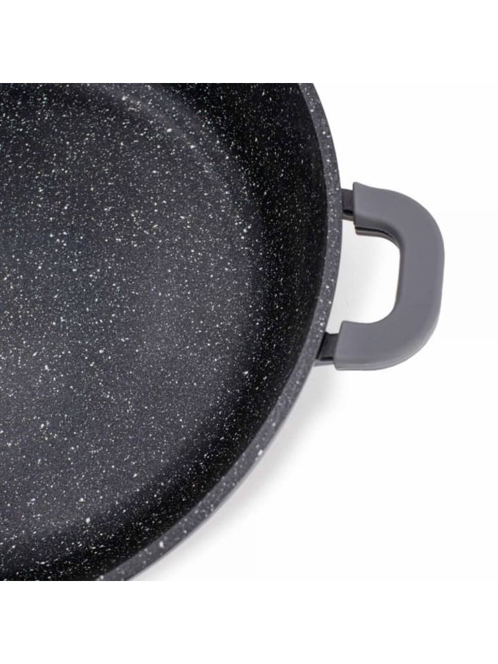 Cheffinger XXL Kochtopf mit Deckel ø44 cm mit Marmorbeschichtung ca. 23 L in Schwarz günstig kaufen 44 cm