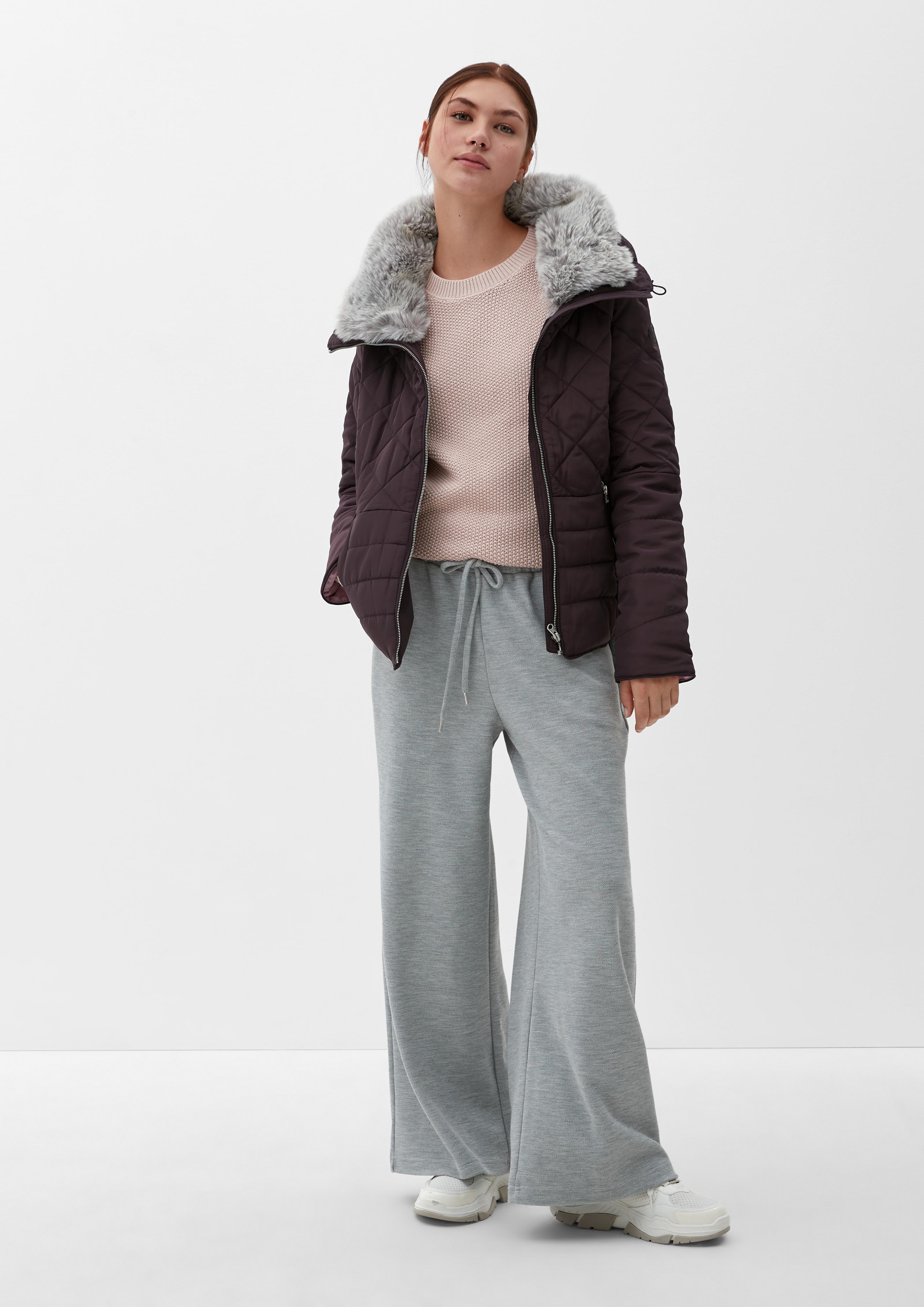 Steppjacke mit abnehmbarem Fellkragen  2115525-4988