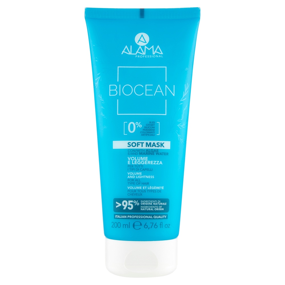 alama professional SOFT MASK VOLUME ET LÉGÈRETÉ POUR TOUS TYPES DE CHEVEUX 200 ML MASQUE