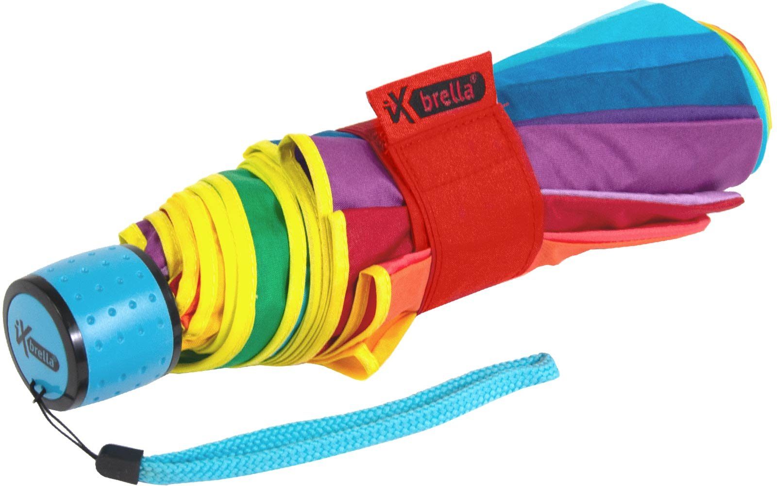iX-brella Taschenregenschirm iX-brella pocket rainbow 16-color - kleiner Taschenschirm 16 farbig, farbenfroh