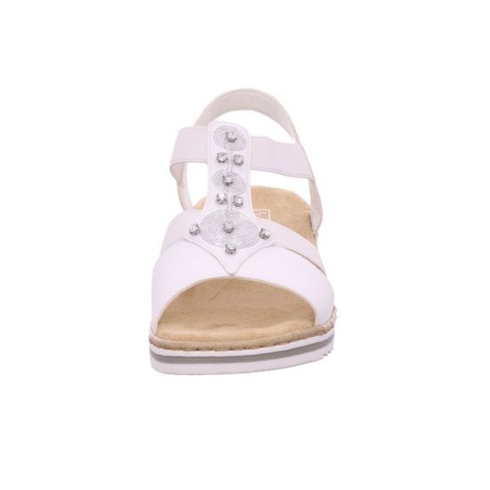 RIEKER Klassische Sandalen weiss