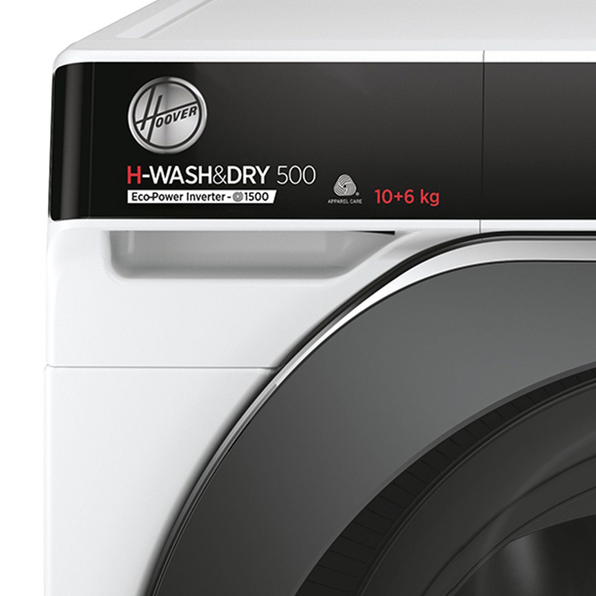 Hoover Waschtrockner HDP 5106AMBC/1-S, 10,00 kg, 6 kg, 1500 U/min, Mix-Power-System, WiFi & Bluetooth (hOn-App), Active Steam