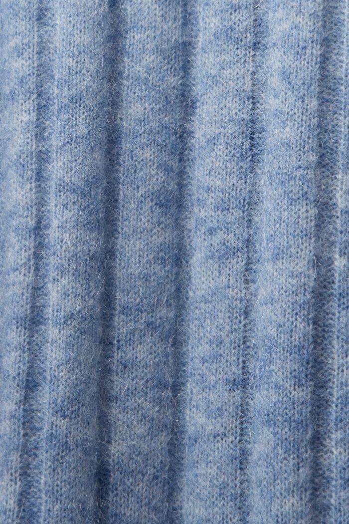 Rippstrick-Longcardigan mit Gürtel
