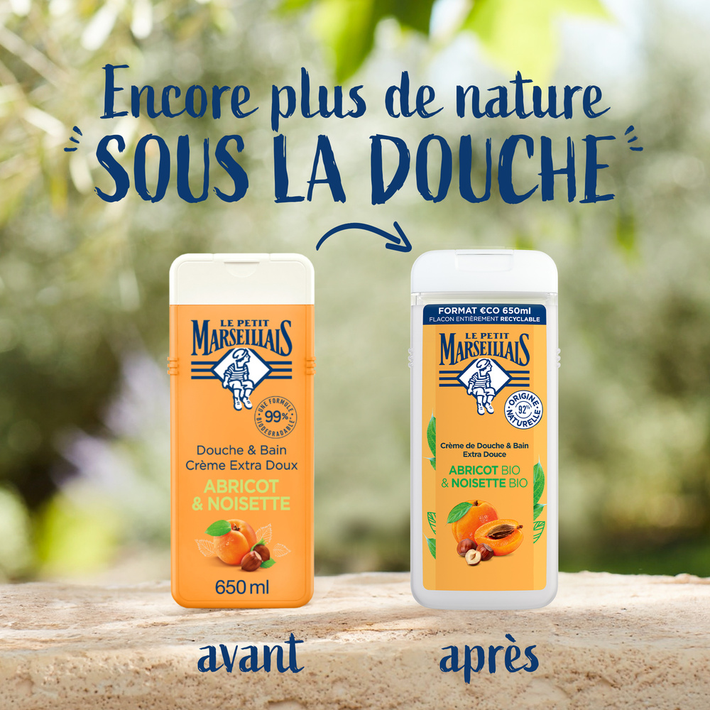 le petit marseillais LE PETIT MARSEILLAIS  DOUCHE EXTRA DOUXABRICOT BIO & NOISETTE BIO 650 ML Gel Douche