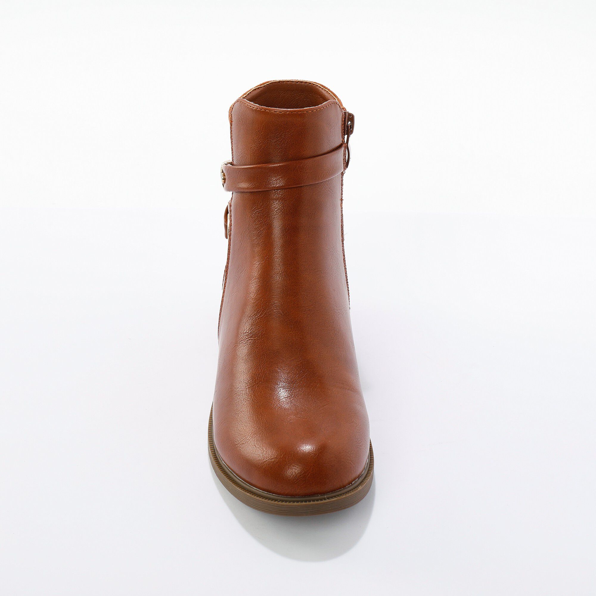 Boots zippées avec bride fantaisie