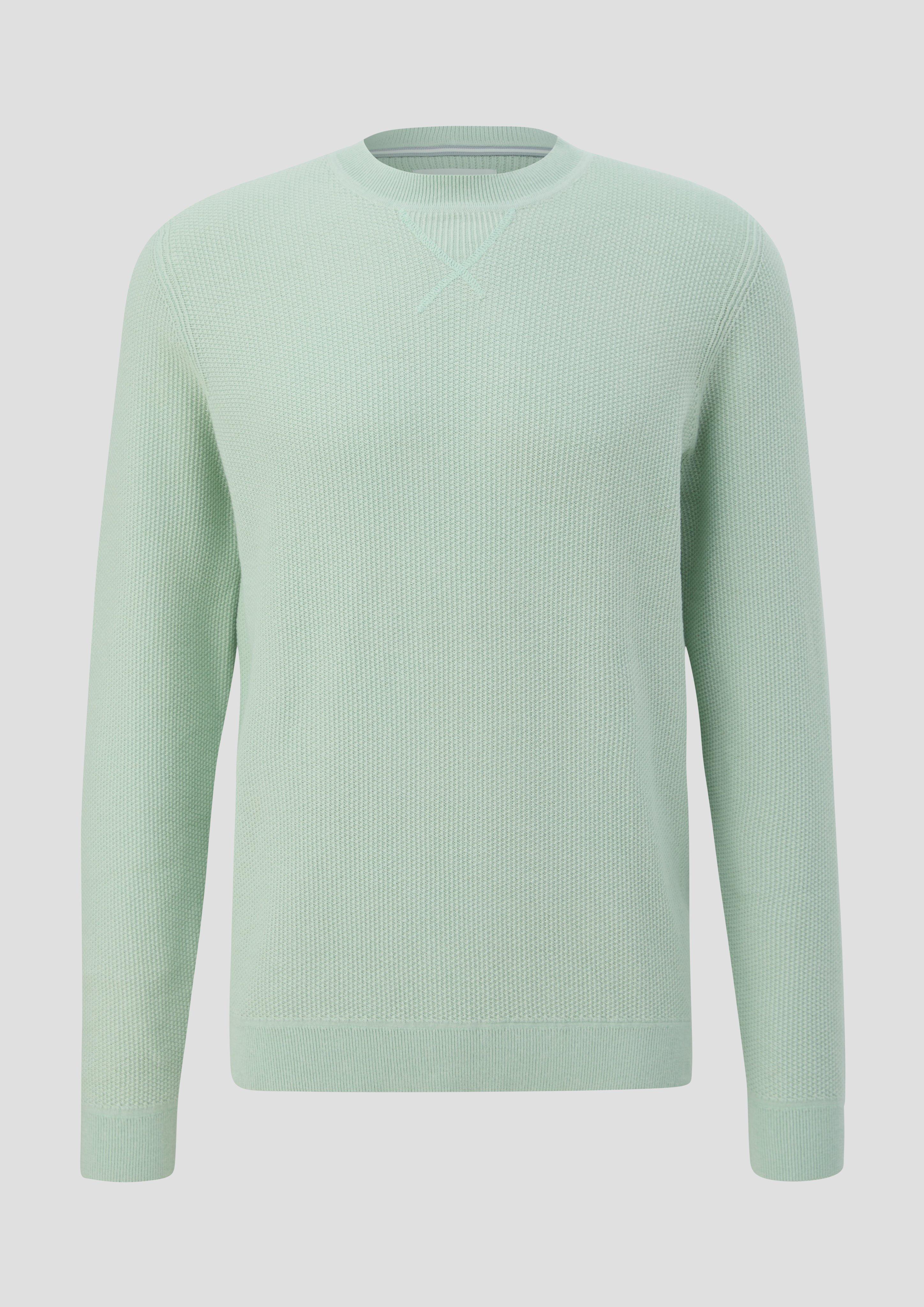 Strickpullover mit Rippelementen  2144086-6501
