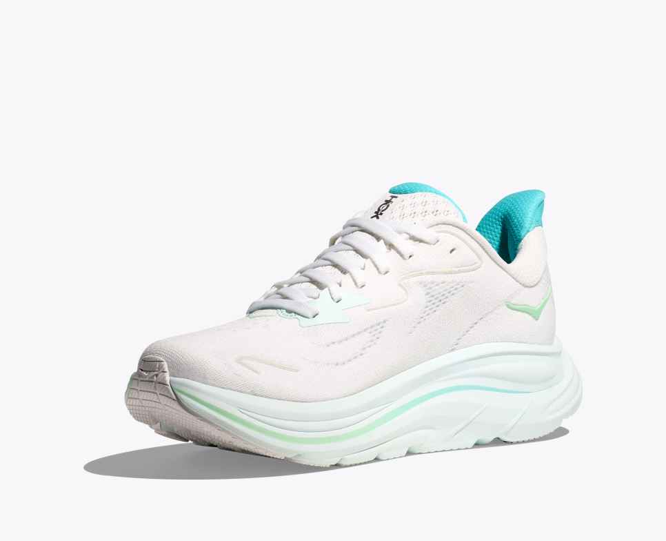 Clifton 10 White / Cielo Blue