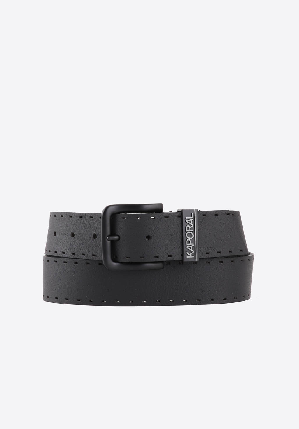 LOTAR  Ceinture en cuir noir Homme