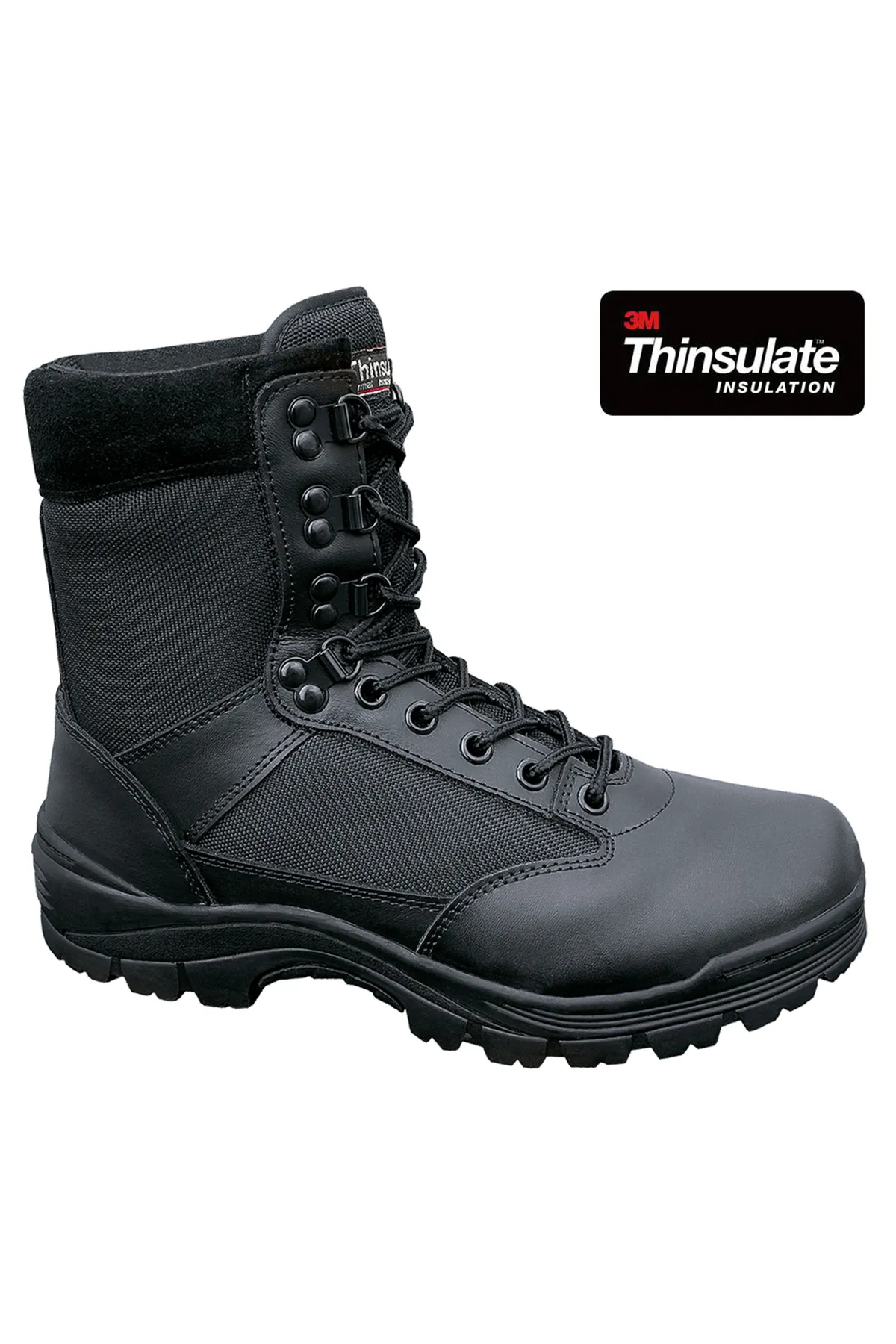 Brandit  Stiefelette - Schwarz - Flacher Absatz