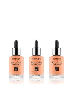 CATRICE HD Liquid Coverage 3er Set Flüssige Foundation-3x30 ml