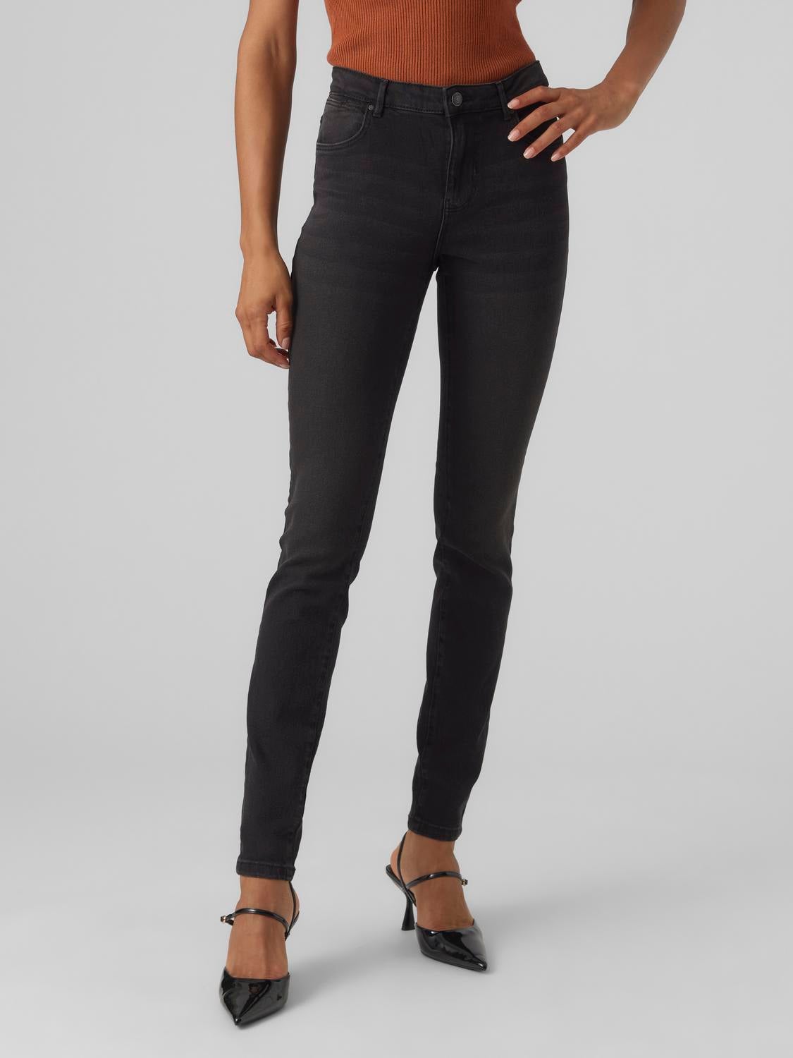 VMJUNE Mid Rise Slim Fit Jeans