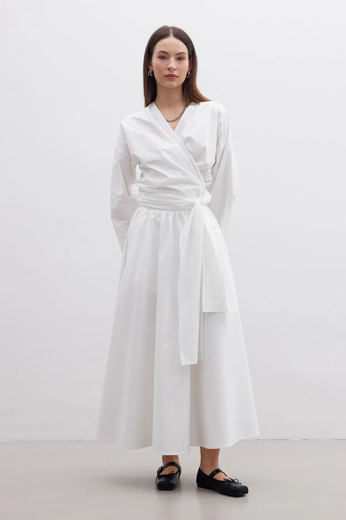 Manuka  Premium-Hemd im Kimono-Stil, ECRU