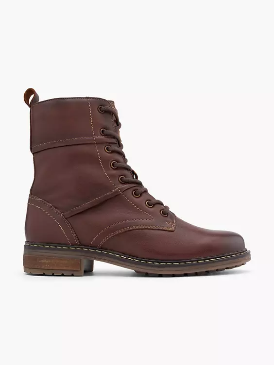 5th Avenue Leder Schnürstiefelette