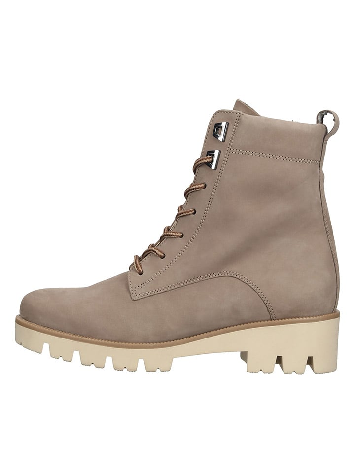 Gabor Comfort Leder-Boots in Hellbraun günstig kaufen