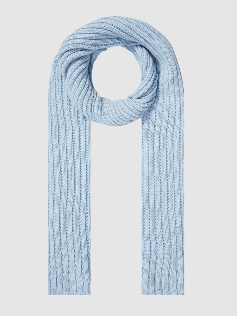 Schal mit Kaschmir-Anteil in bleu