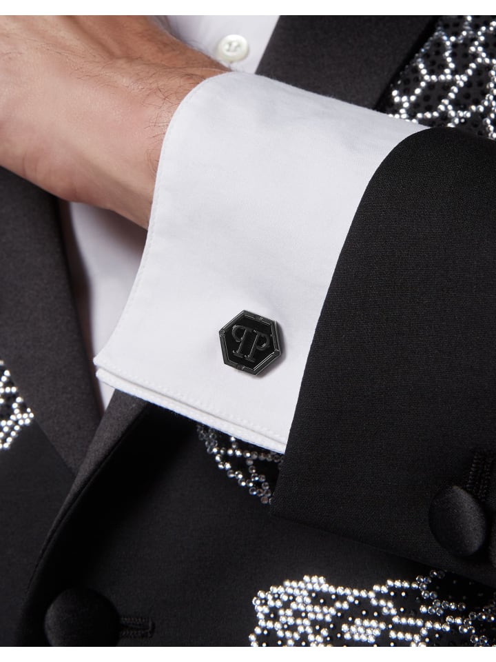 Philipp Plein Manschettenknöpfe in Schwarz günstig kaufen onesize