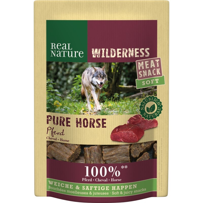 REAL NATURE Snacks REAL NATURE Wilderness Meat Snack Soft Pferd, Rind 2x150g