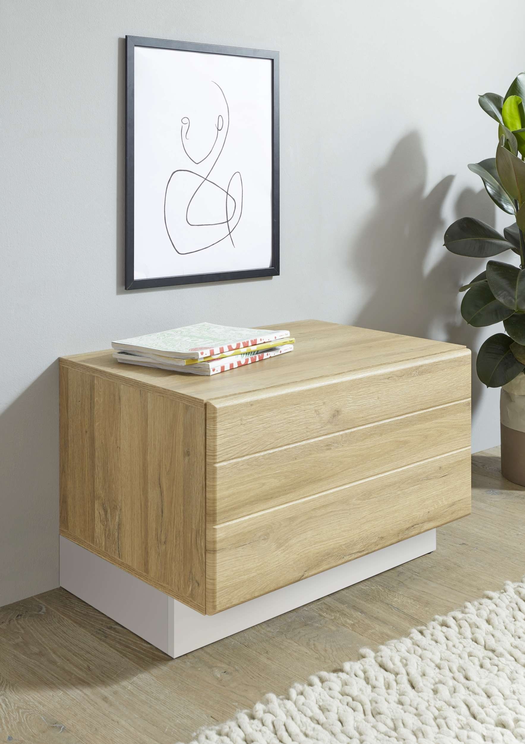 Stylefy Wohnwand Keymen, (Set (6-St), Wohnzimmer-Set), 6-teilig, mit Push-to-Open, MDF, Hochglanzfronten, Modern Design