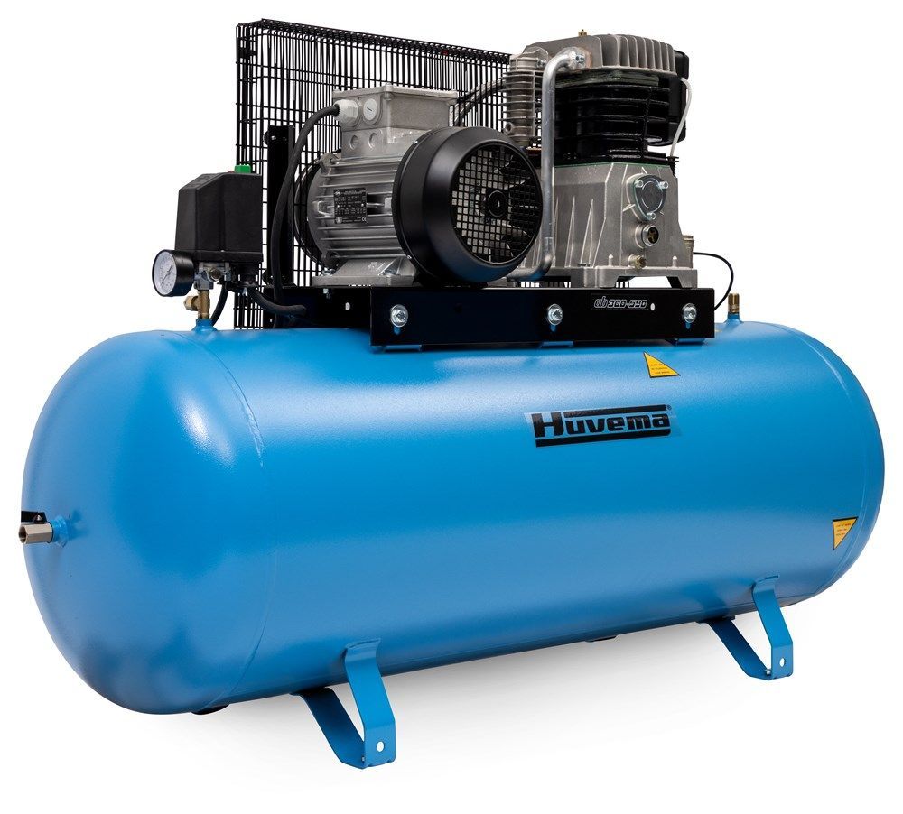 Huvema 21292 ķīļsiksnas piedziņas virzuļkompresors ar eļļas eļļošanu 400 V - 270 litri - 4,0 kW