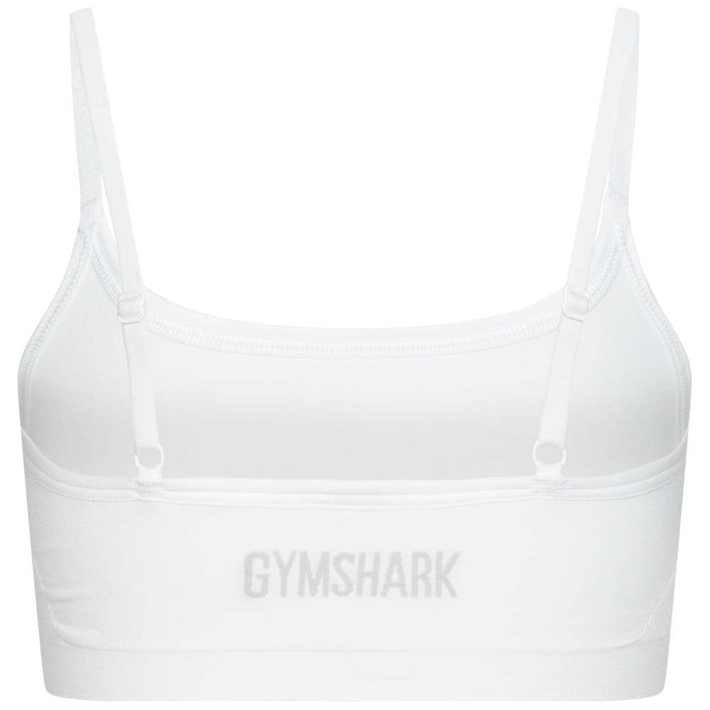 Gymshark Seamless Bralette High Neck Damen Sport BH GLUW4532-WH