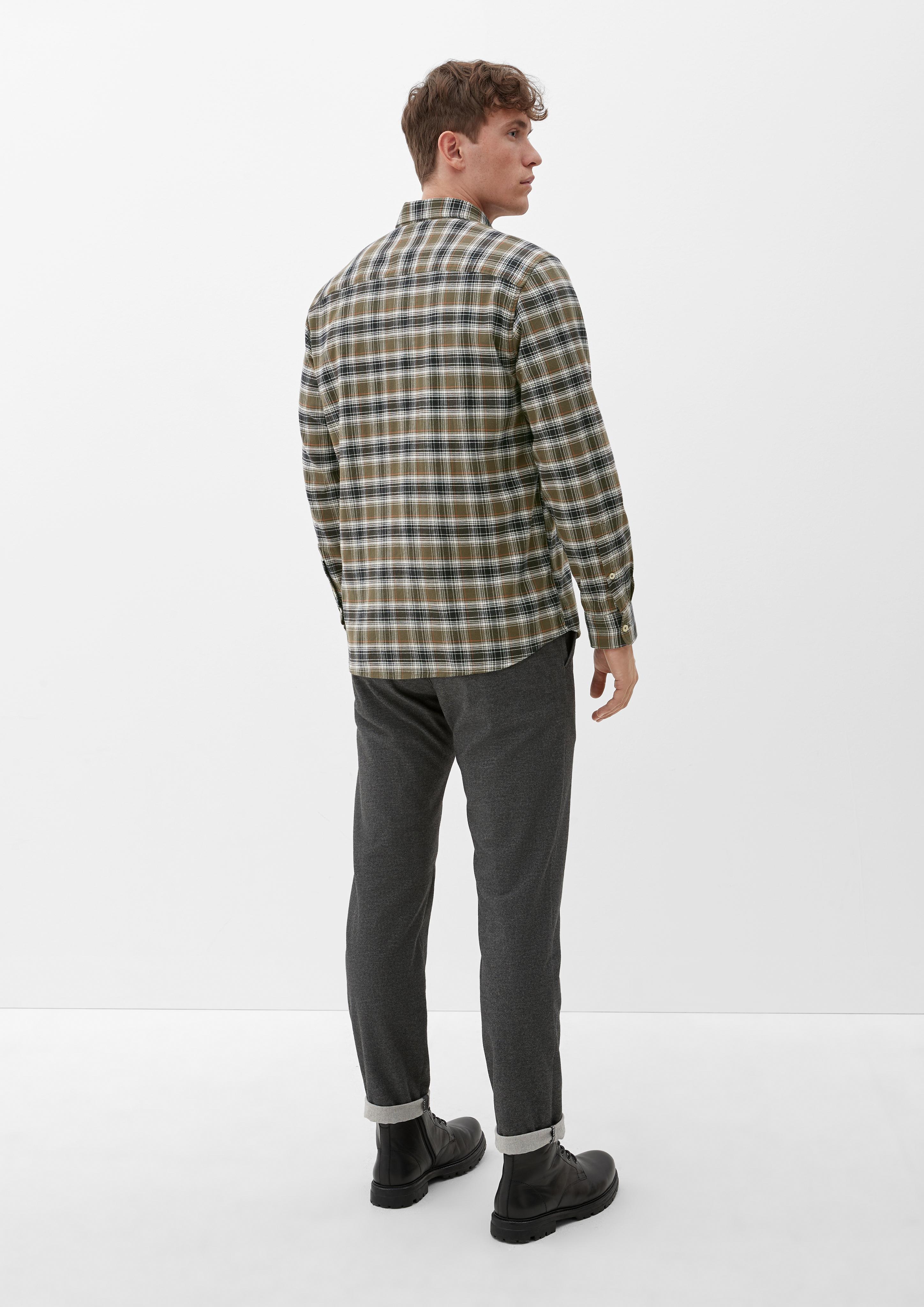 Regular: Karohemd aus Twill  2121004-78N6