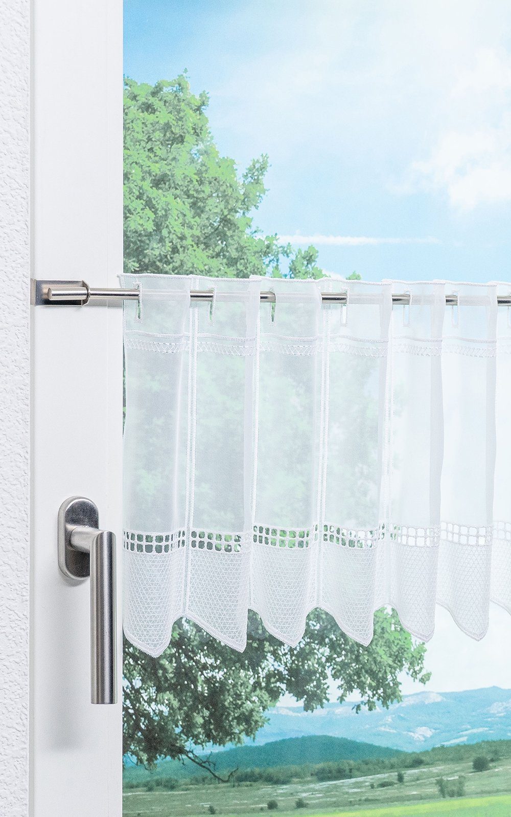 Scheibengardine schlichte Eleganz, LYSEL®, (1 St), transparent, HxB 30x44.8cm