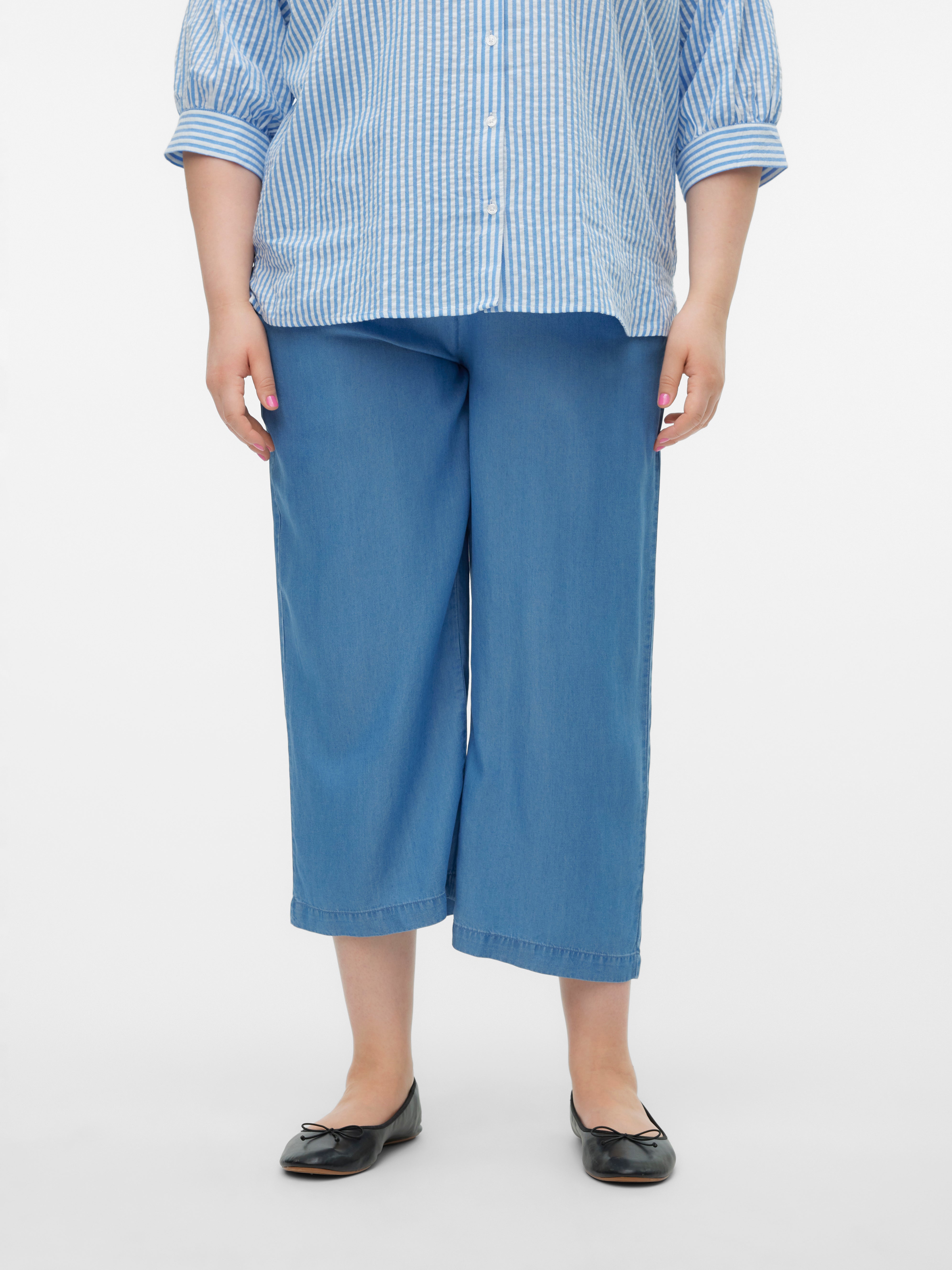 VMCBREE Mittlere Taille Culottehose