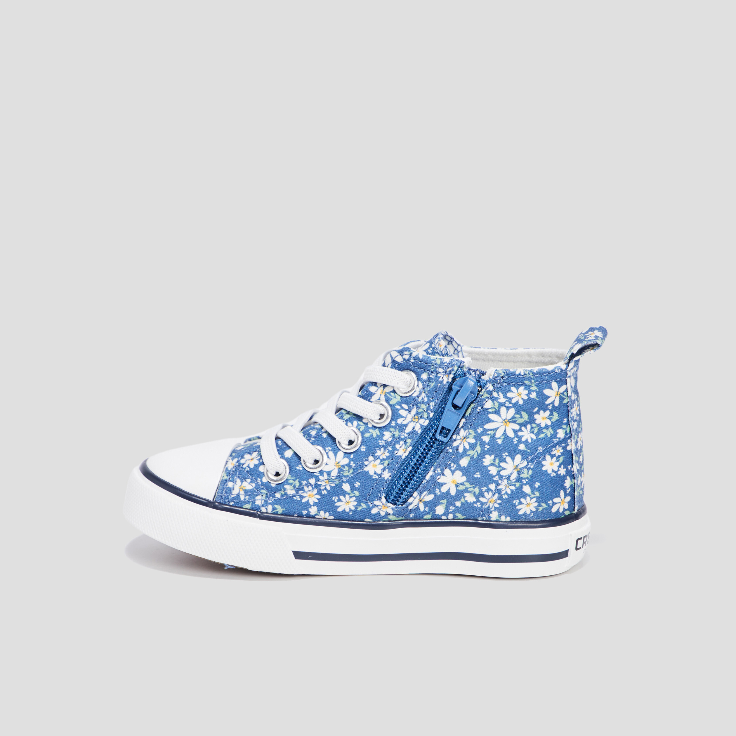 Tennis montantes en toile Creeks bleu fille | La Halle