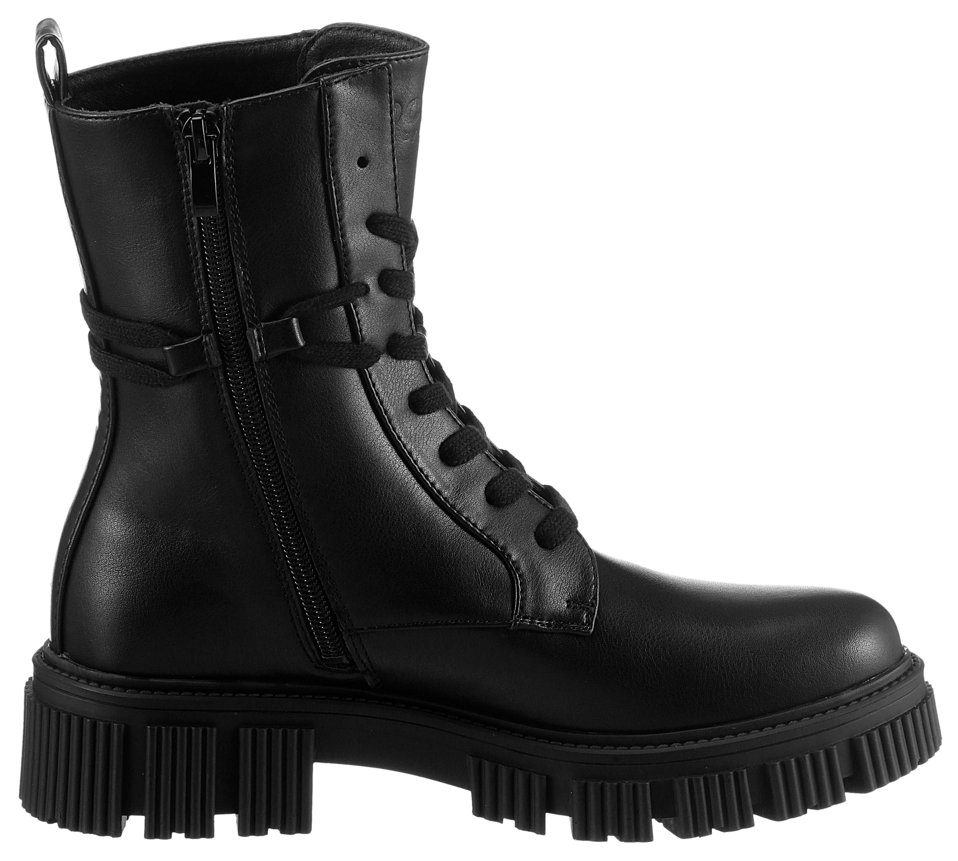 Dockers by Gerli Schnürboots mit schaftumspielender Schnürung