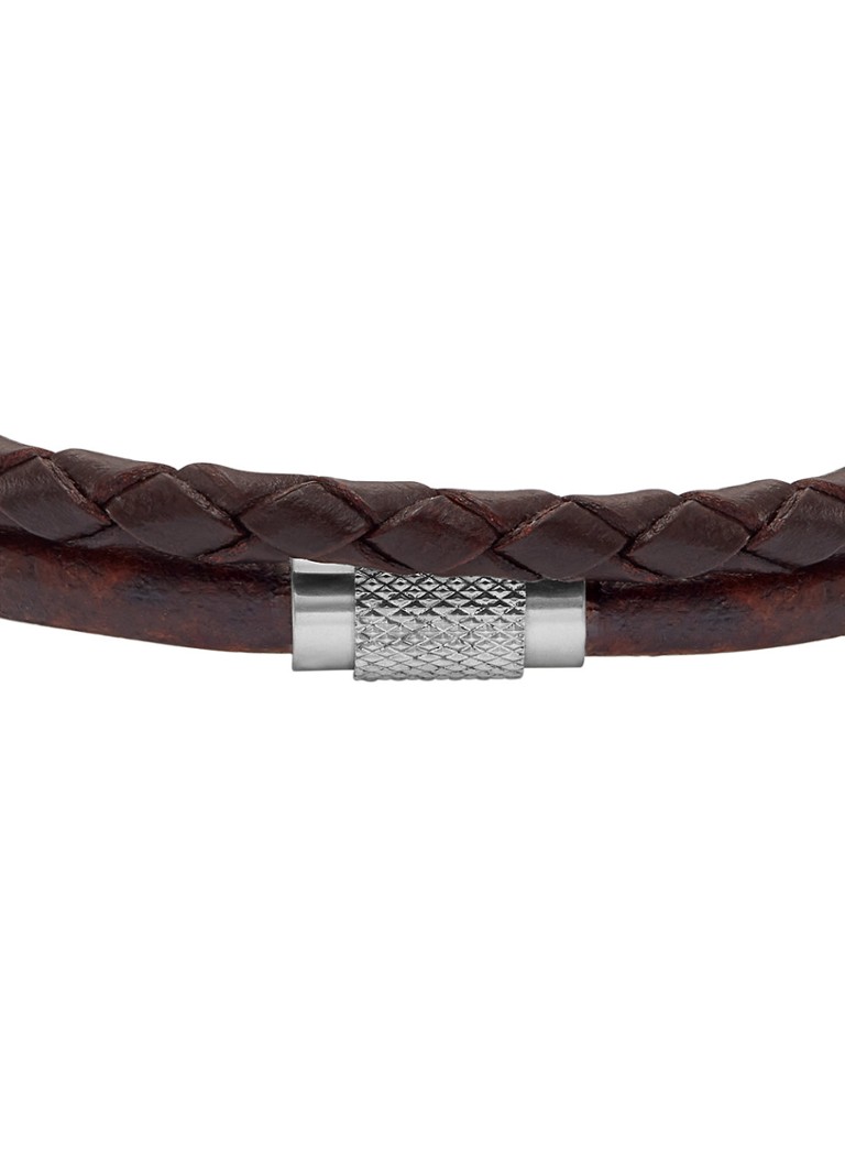 Fossil  Wikkelarmband van leer JF04702040