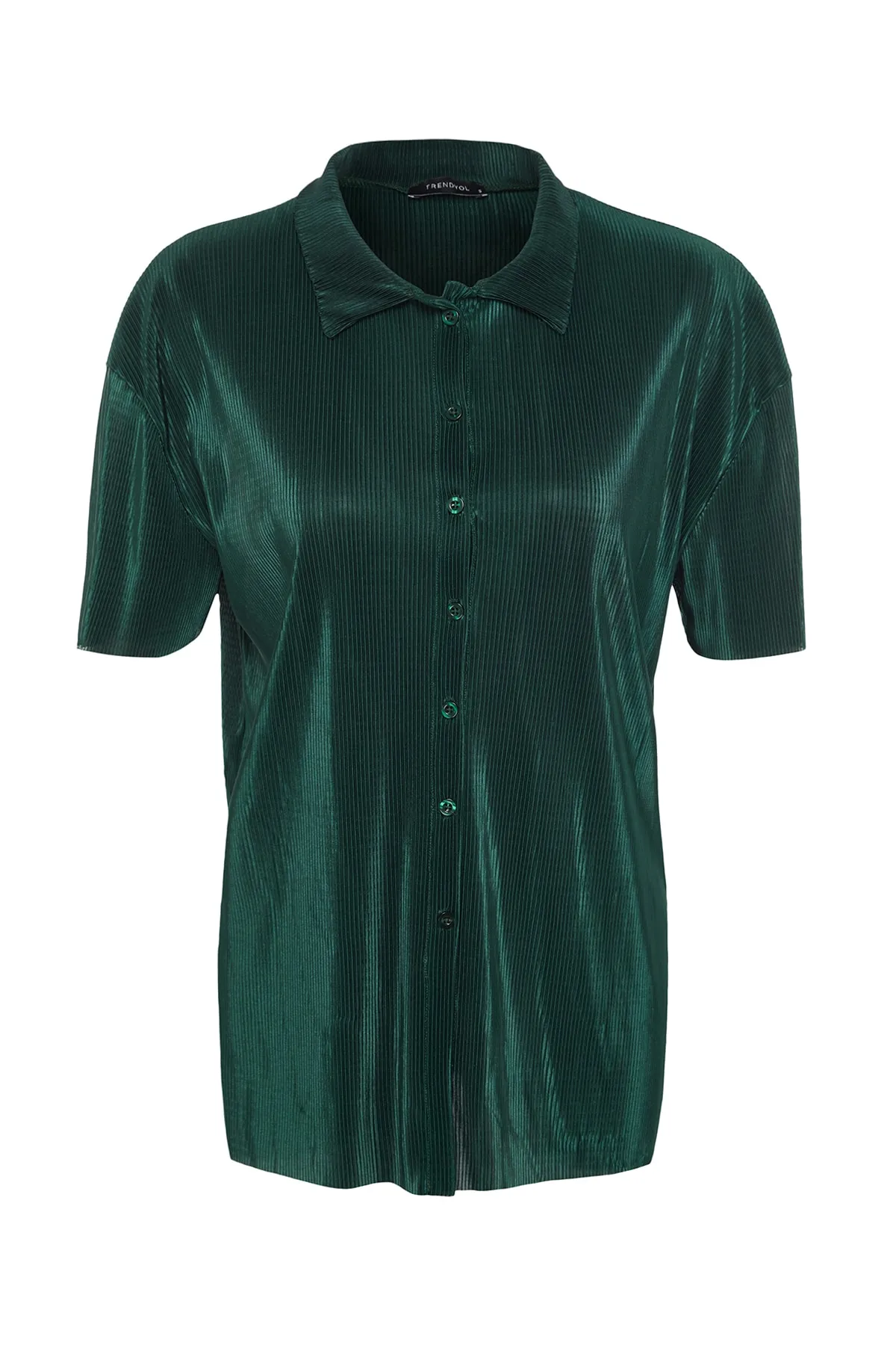 Trendyol Collection  Hemd - Grün - Relaxed Fit