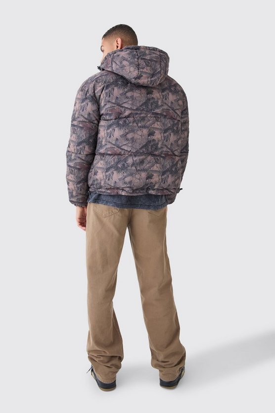 Wendbare Camouflage Steppjacke