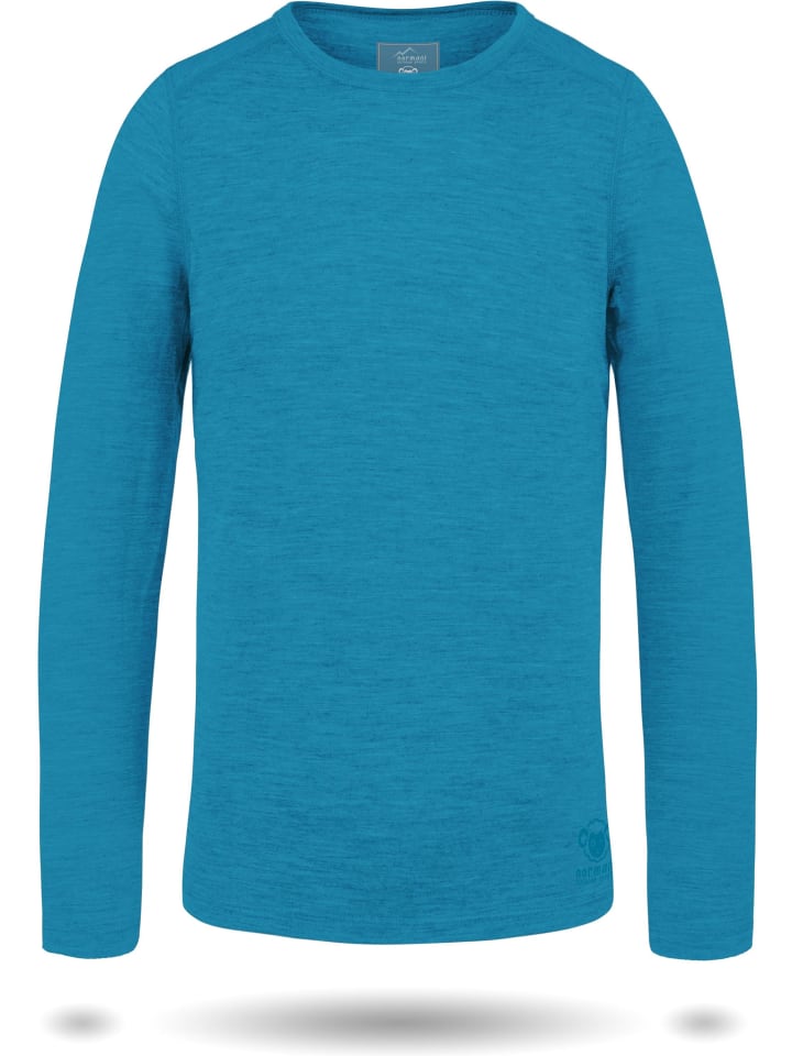 Normani Outdoor Sports Kinder Merino Langarm Broome in Blau günstig kaufen