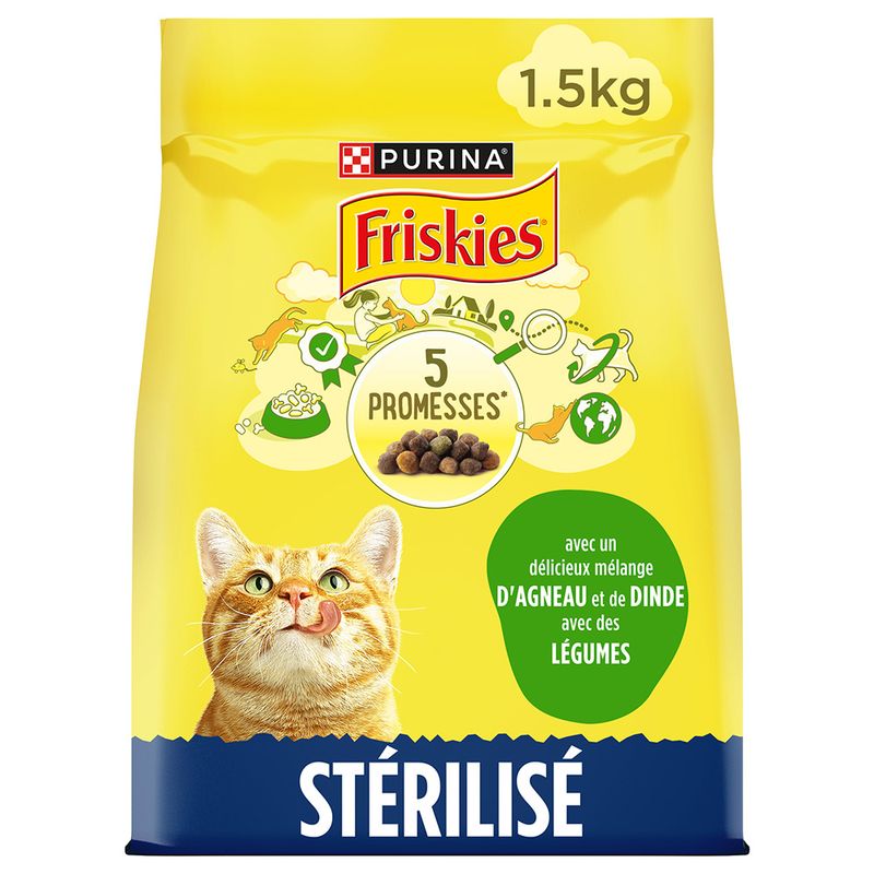 PURINA Friskies Sterilized Katze mit Lamm, Huhn und Gemüse | bitiba